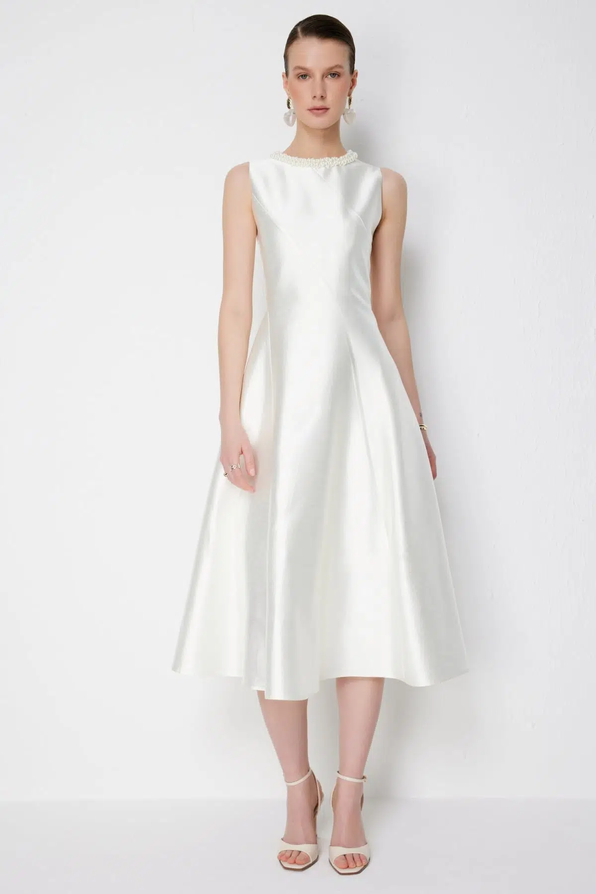 6928 EKOL ELBİSE - EKRU