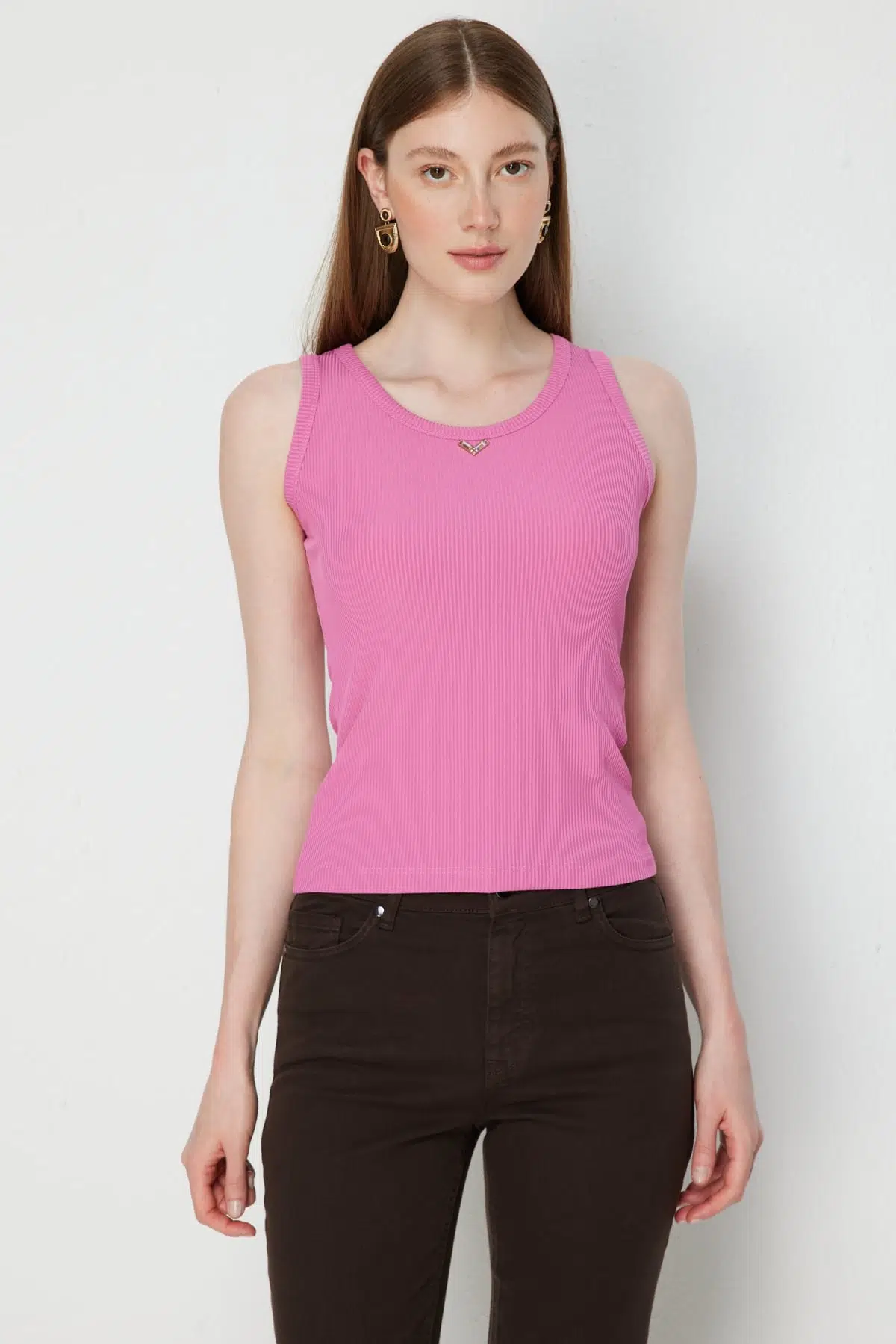71442 ONTEKS BLUZ - PEMBE