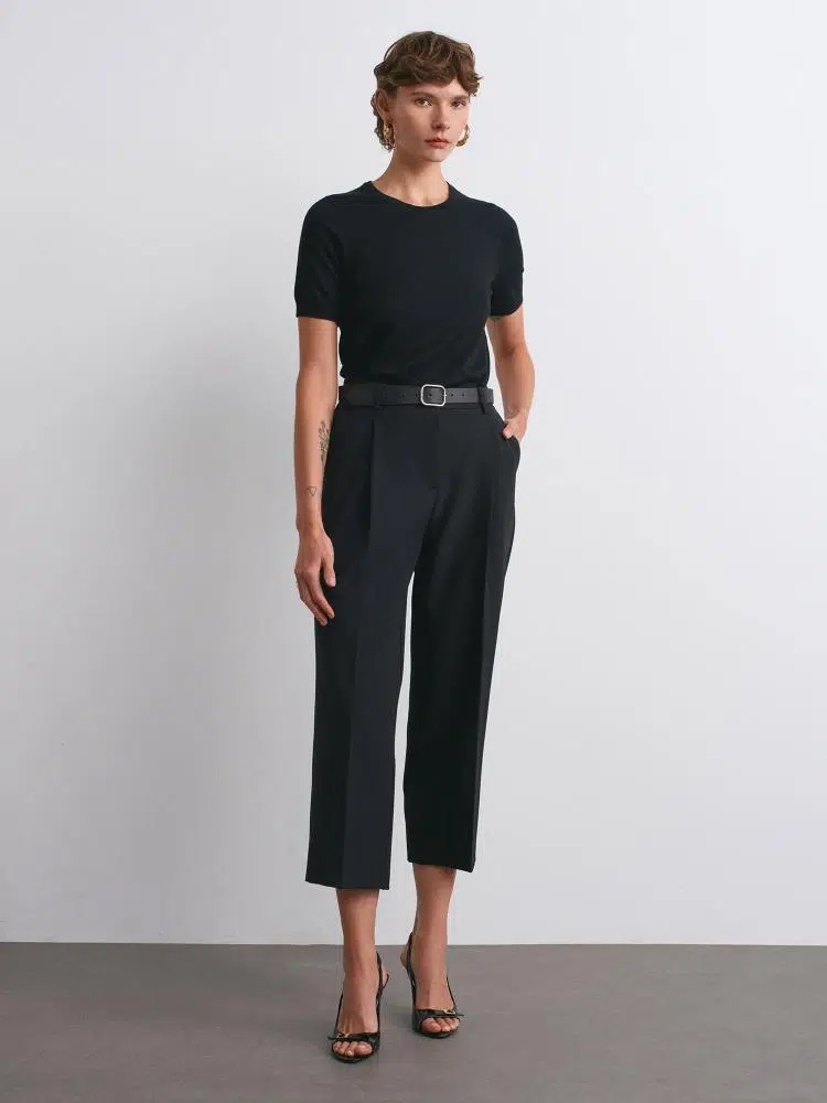 72167 DİLVİN KEMERLİ PENSLİ PANTOLON