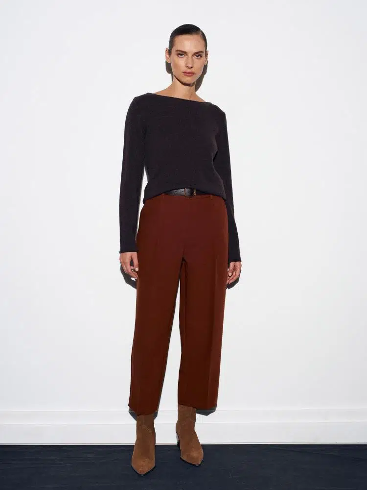 72167 DİLVİN KEMERLİ PENSLİ PANTOLON