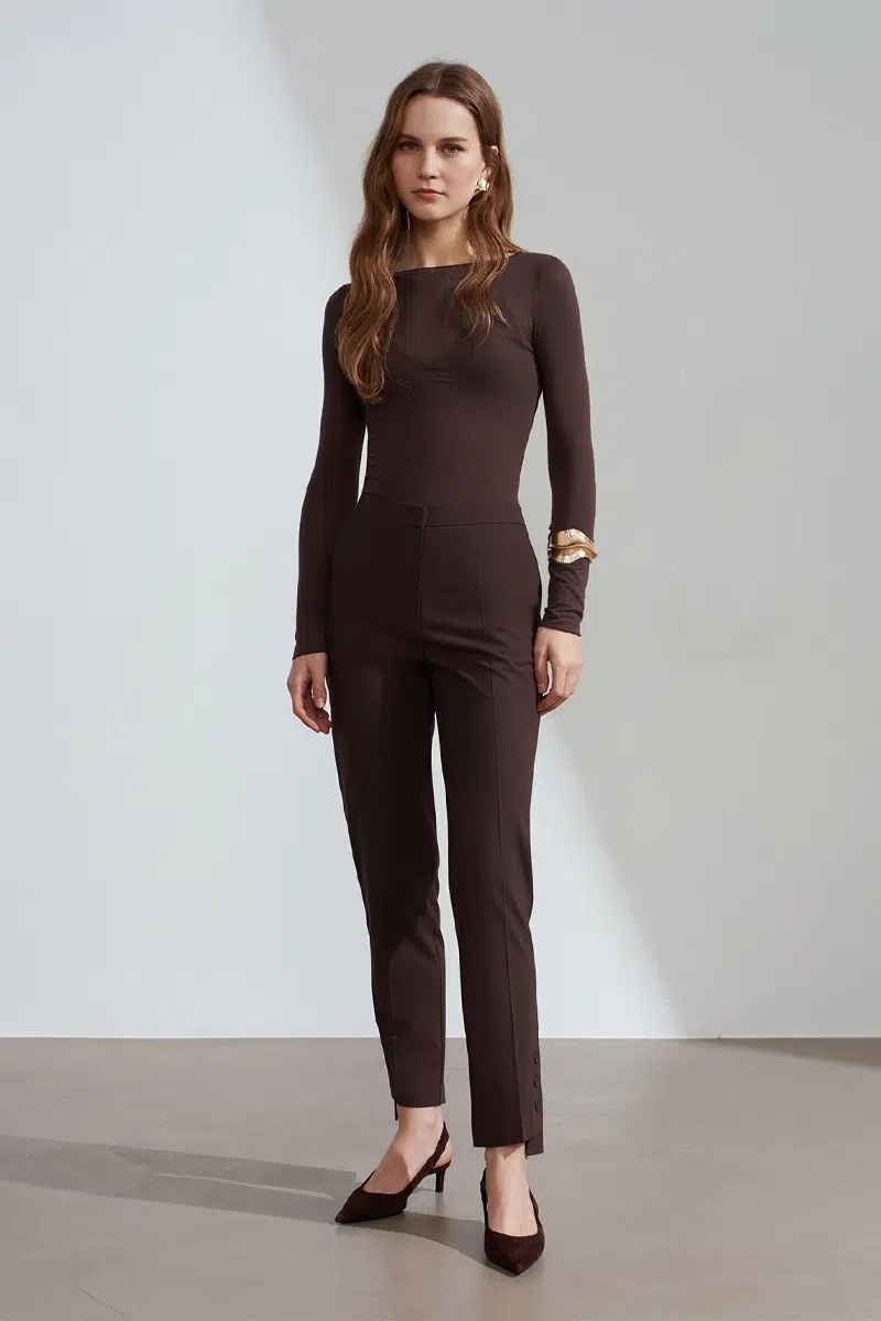 72258 DİLVİN DÜĞMELİ PANTOLON