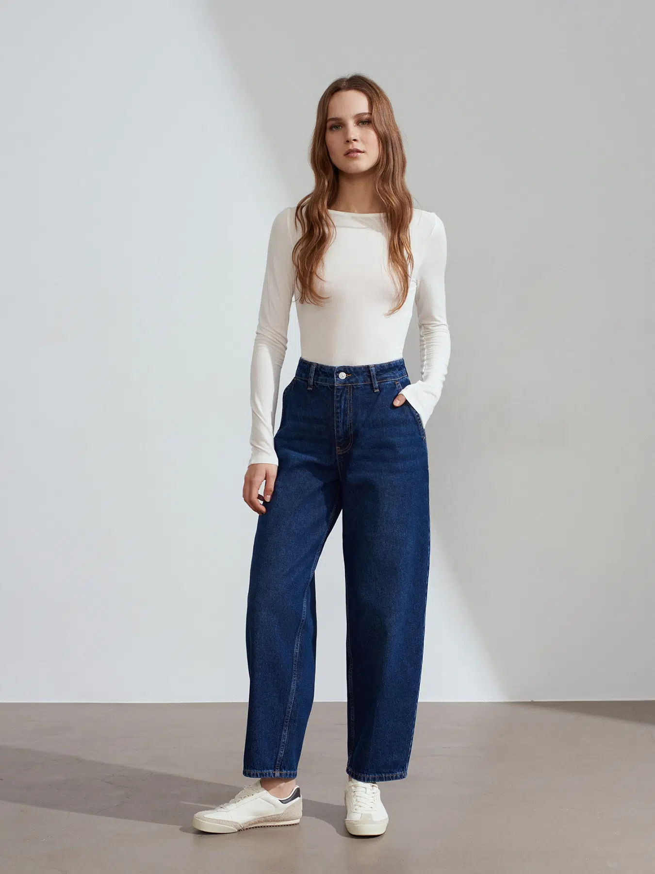 72284 DİLVİN ARKASI FİLETOLU PANTOLON - LACİVERT