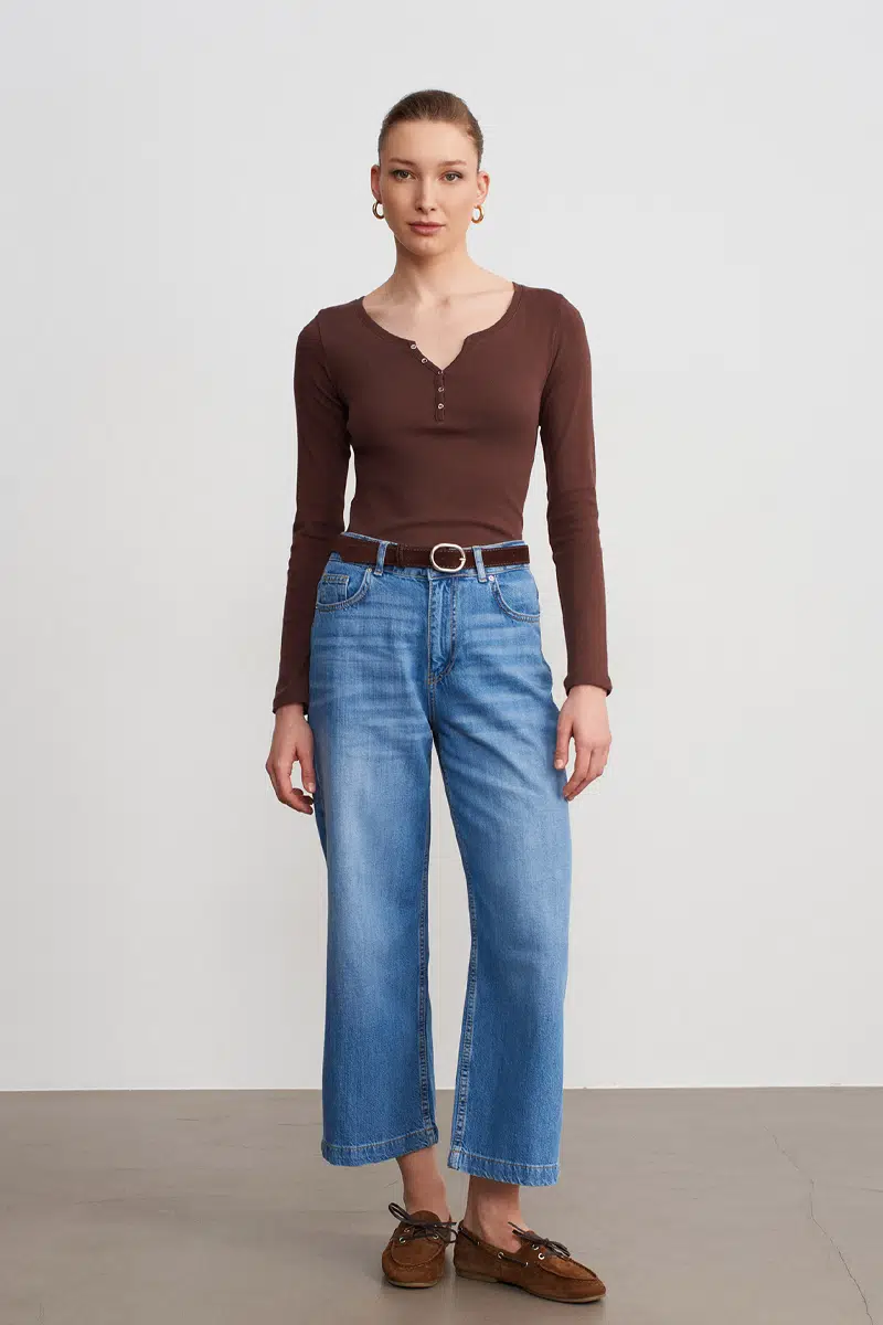 72298 DİLVİN TENCEL KISA KUMAŞ PANTOLON