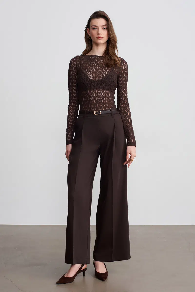 72657 DİLVİN PANTOLON PİLELİ CEPLİ