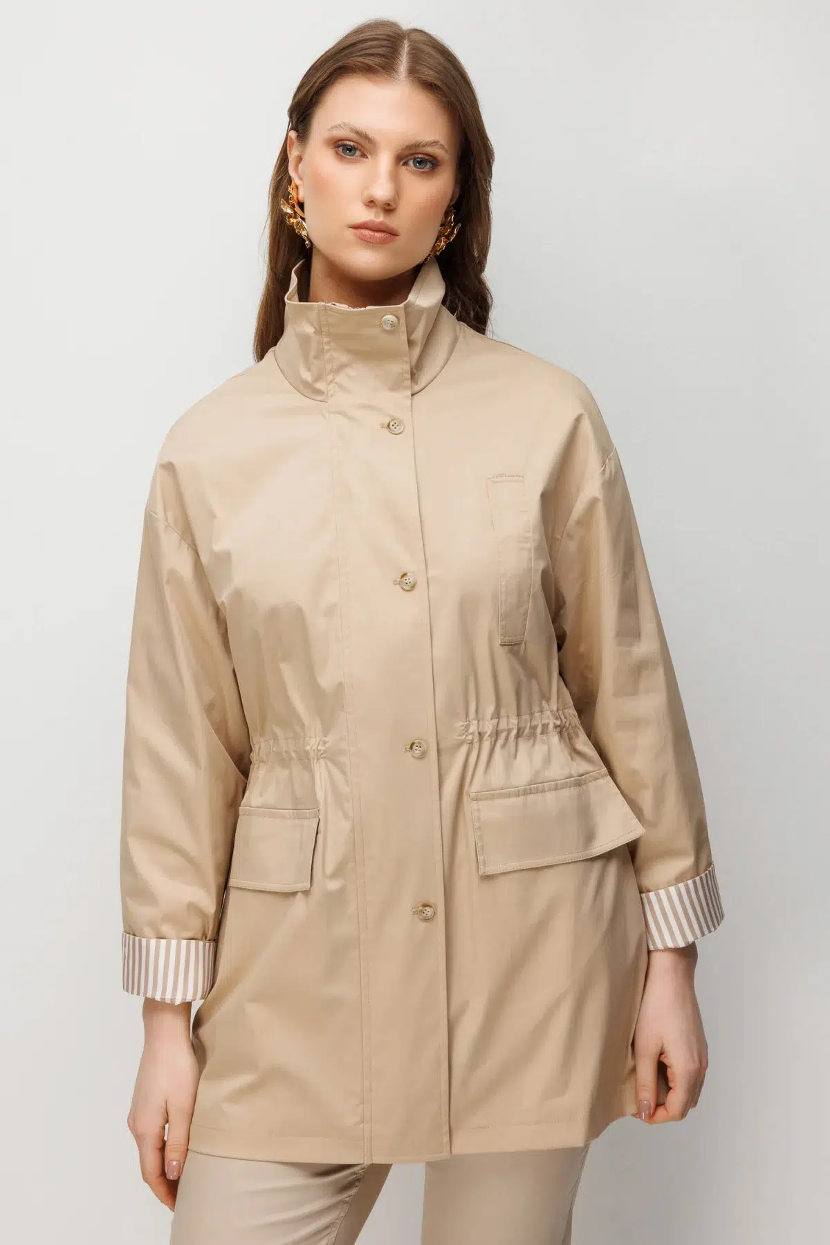 7542 EKOL TRENÇKOT - CAMEL