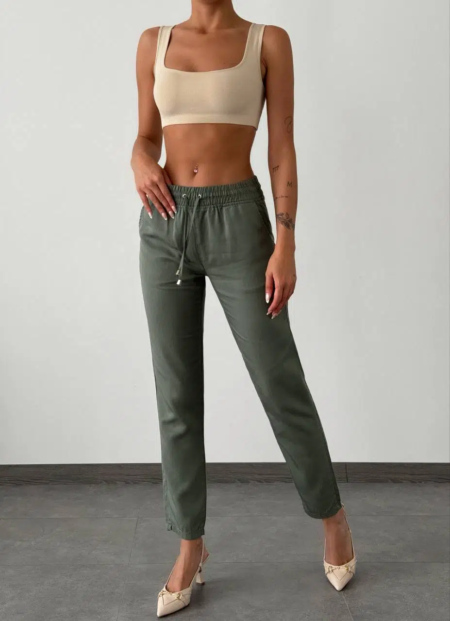 7589 LACARİNO PANTOLON JOGGER - YEŞİL