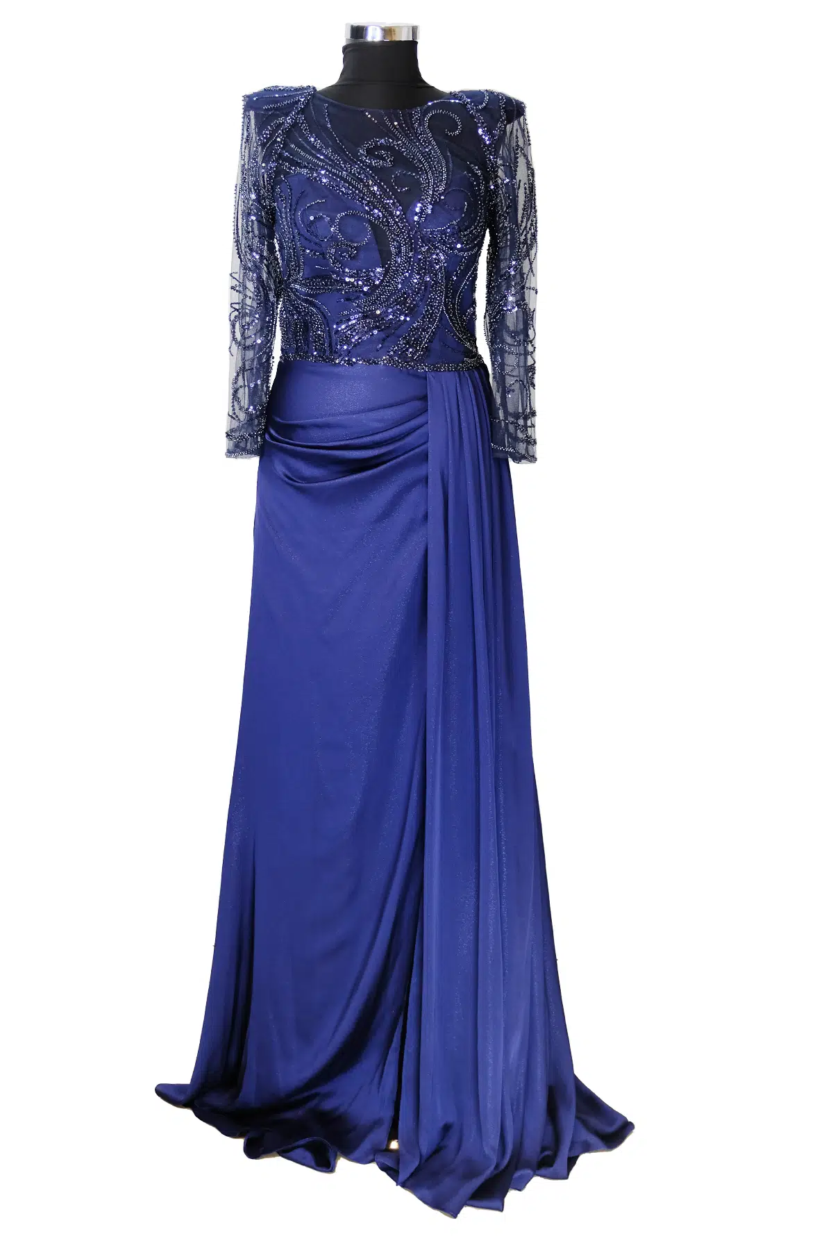 9046 LACRİMA ABİYE ELBİSE - LACİVERT
