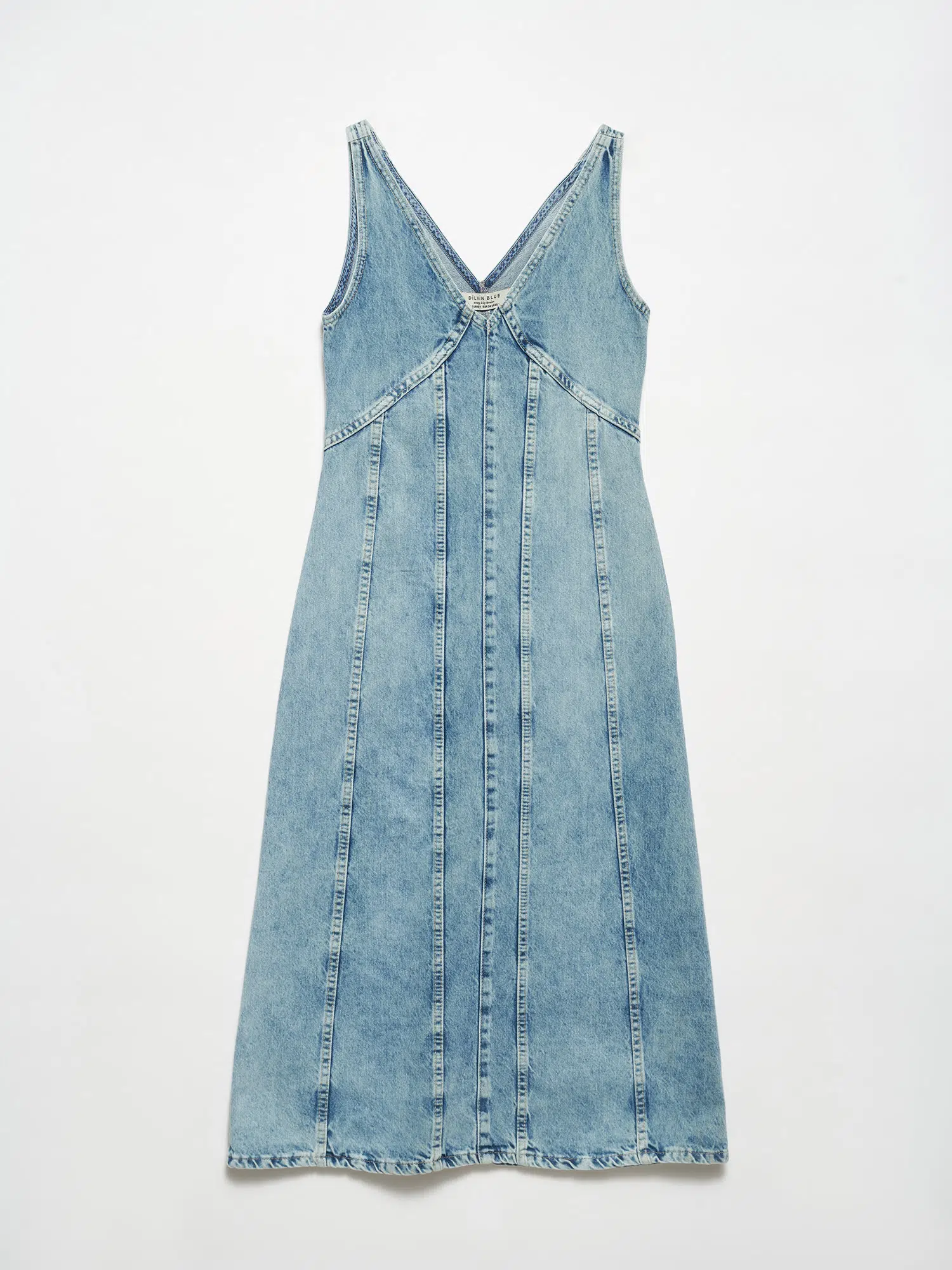 90519 DİLVİN ÖNÜ VE ARKASI AÇIK UZUN ELBİSE