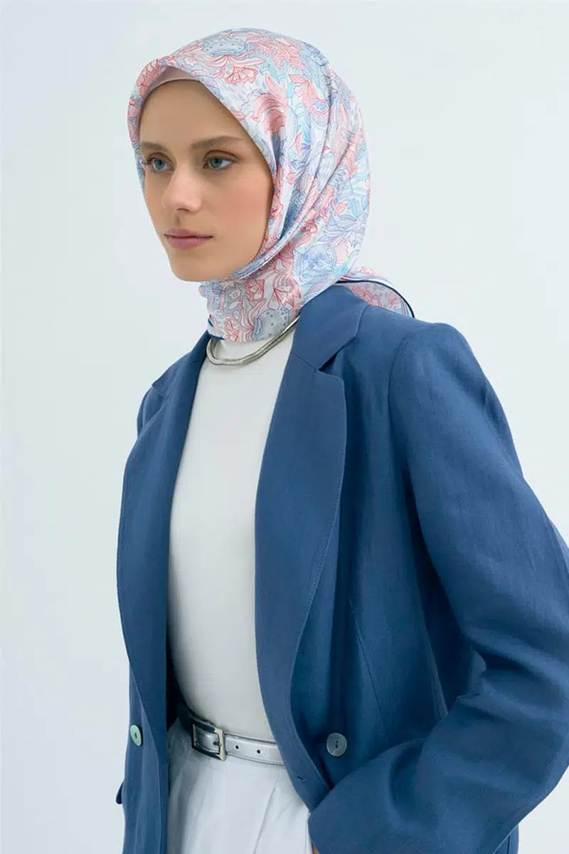 9508 ARMİNE SAF İPEK EŞARP - 09