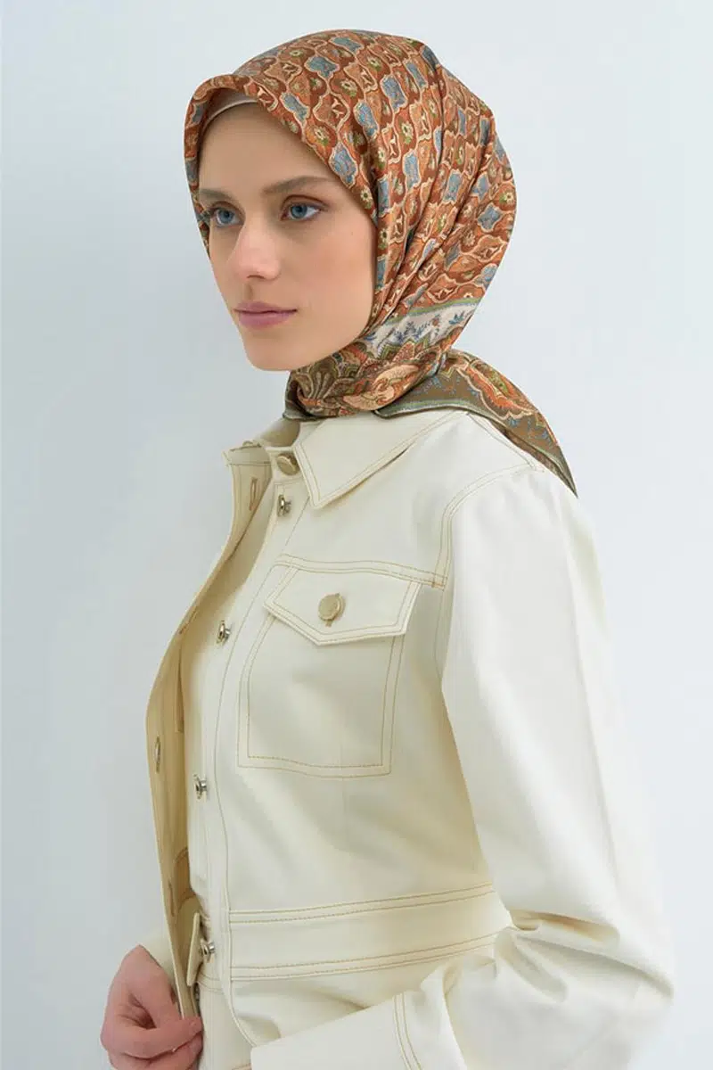 9518 ARMİNE SAF İPEK EŞARP - 51