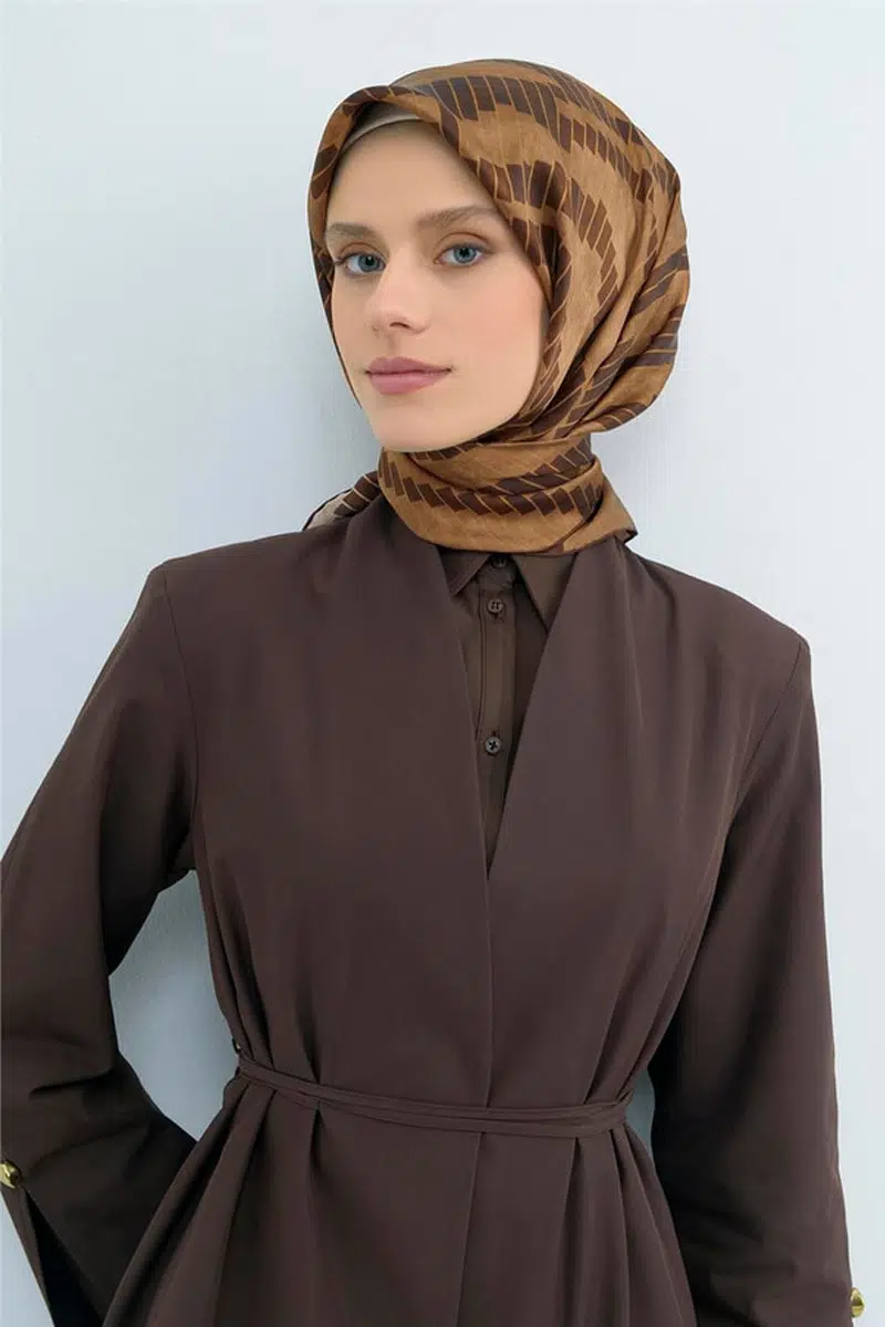 9525 ARMİNE SAF İPEK EŞARP - 80