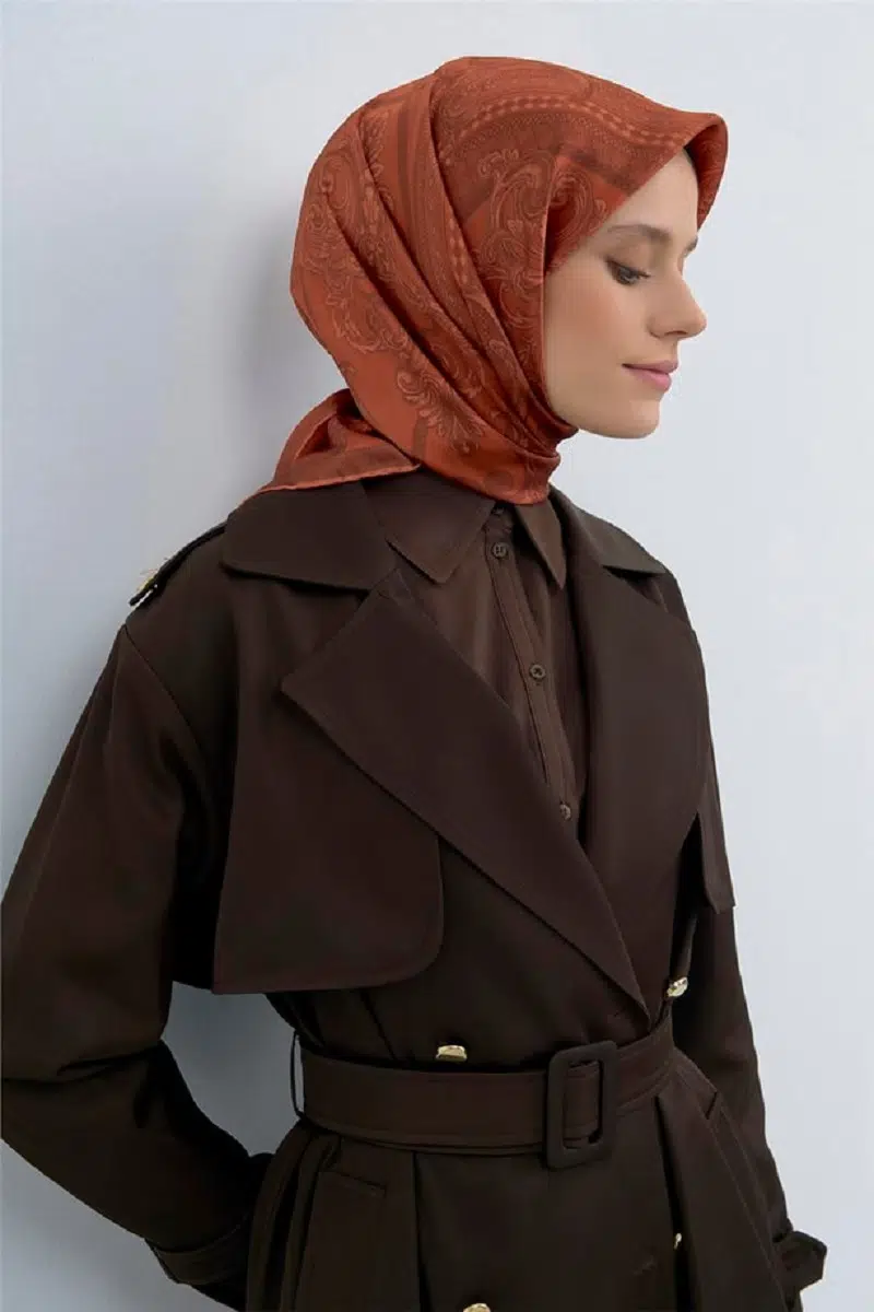 9537 ARMİNE SAF İPEK EŞARP - 34