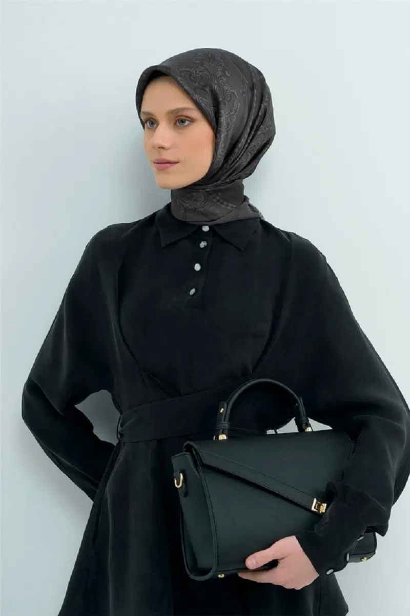 9537 ARMİNE SAF İPEK EŞARP - 80