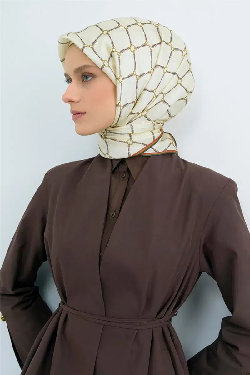 9538 ARMİNE SAF İPEK EŞARP - 80