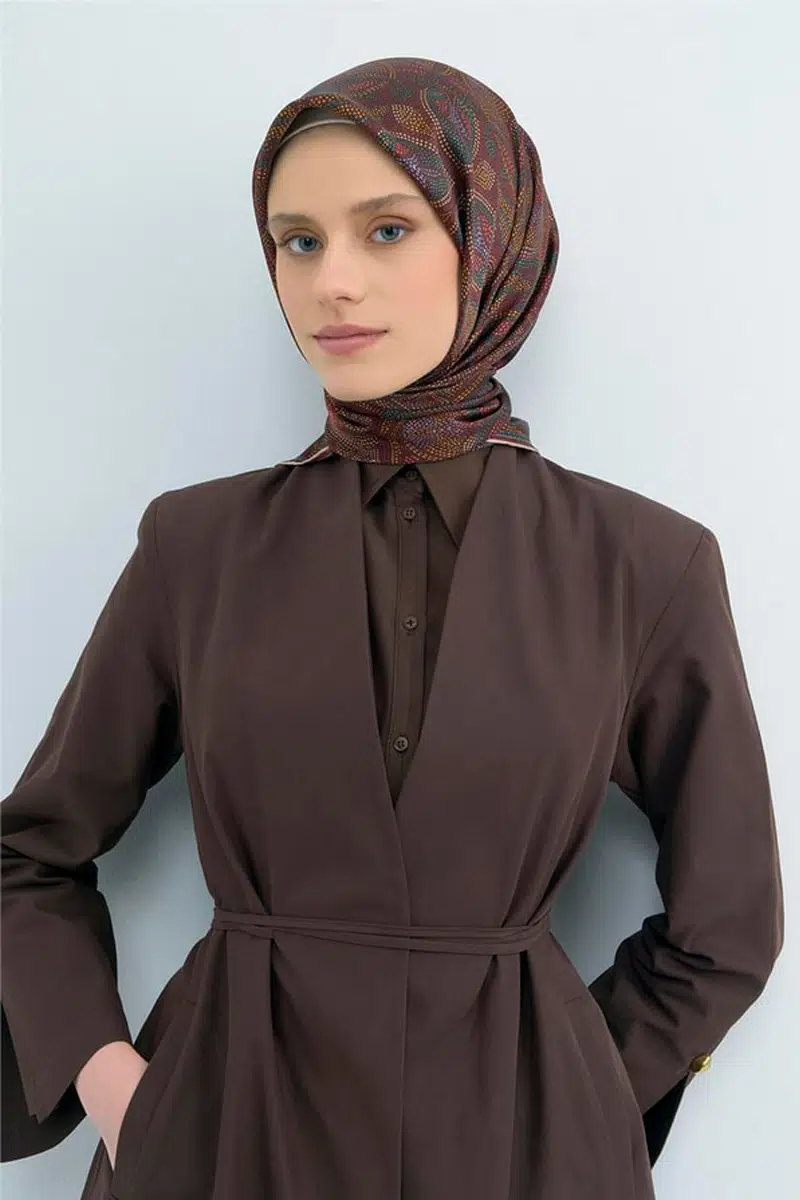 9540 ARMİNE SAF İPEK EŞARP - 34