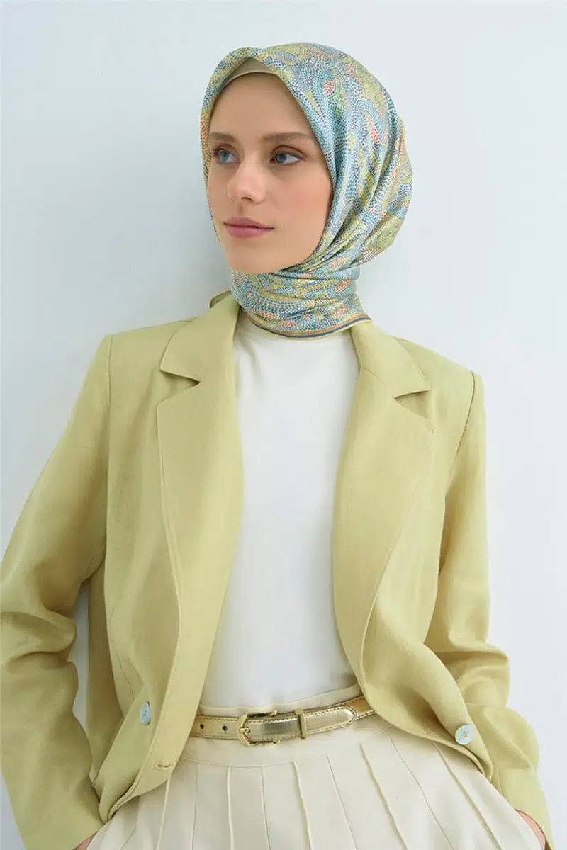9540 ARMİNE SAF İPEK EŞARP - 81
