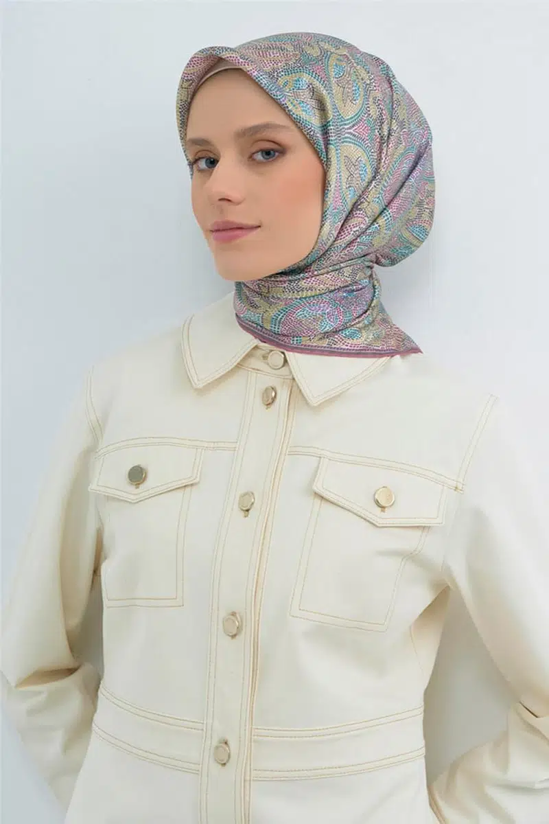 9540 ARMİNE SAF İPEK EŞARP - 85