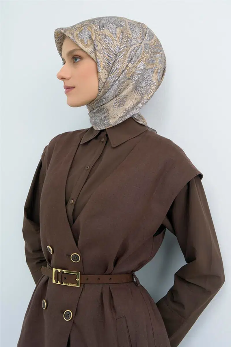 9540 ARMİNE SAF İPEK EŞARP - 84