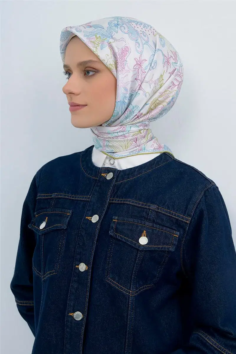 9545 ARMİNE SAF İPEK EŞARP - 53