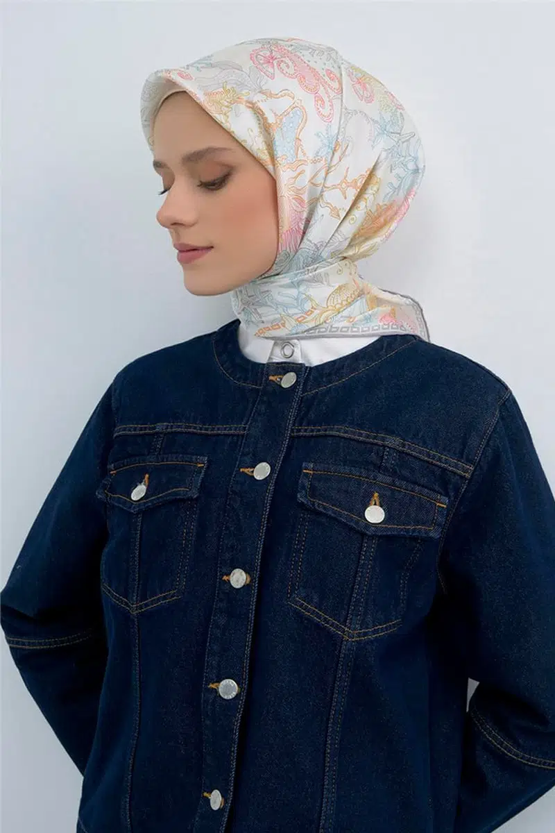 9545 ARMİNE SAF İPEK EŞARP - 81