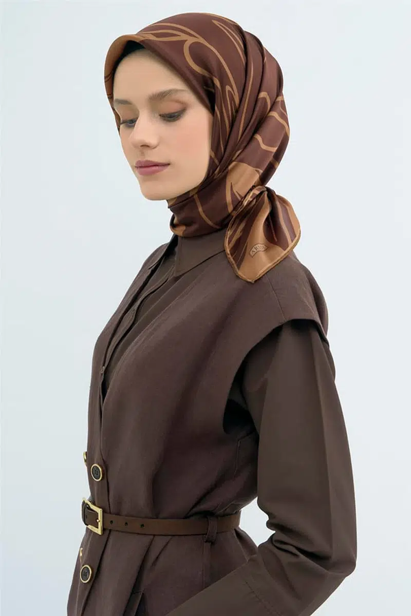 9553 ARMİNE SAF İPEK EŞARP - 03