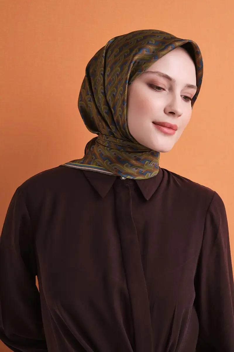 9604 ARMİNE SAF İPEK EŞARP - 50
