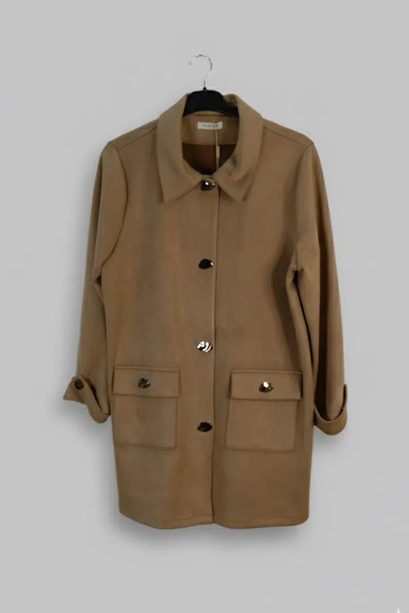 9810 ALZETA YAKALI GÜDERİ CEKET