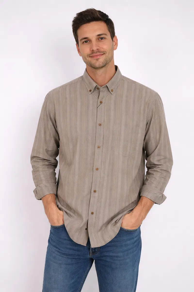 ADVANTE KLASİK ÇİZGİLİ KARELİ GÖMLEK