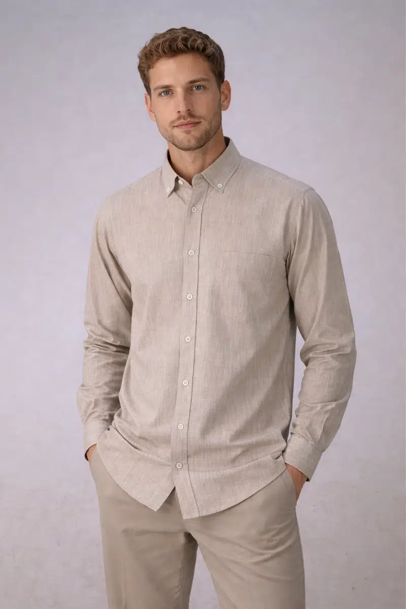 ADVANTE KLASİK UZUN KOL YAKA DÜĞMELİ GÖMLEK