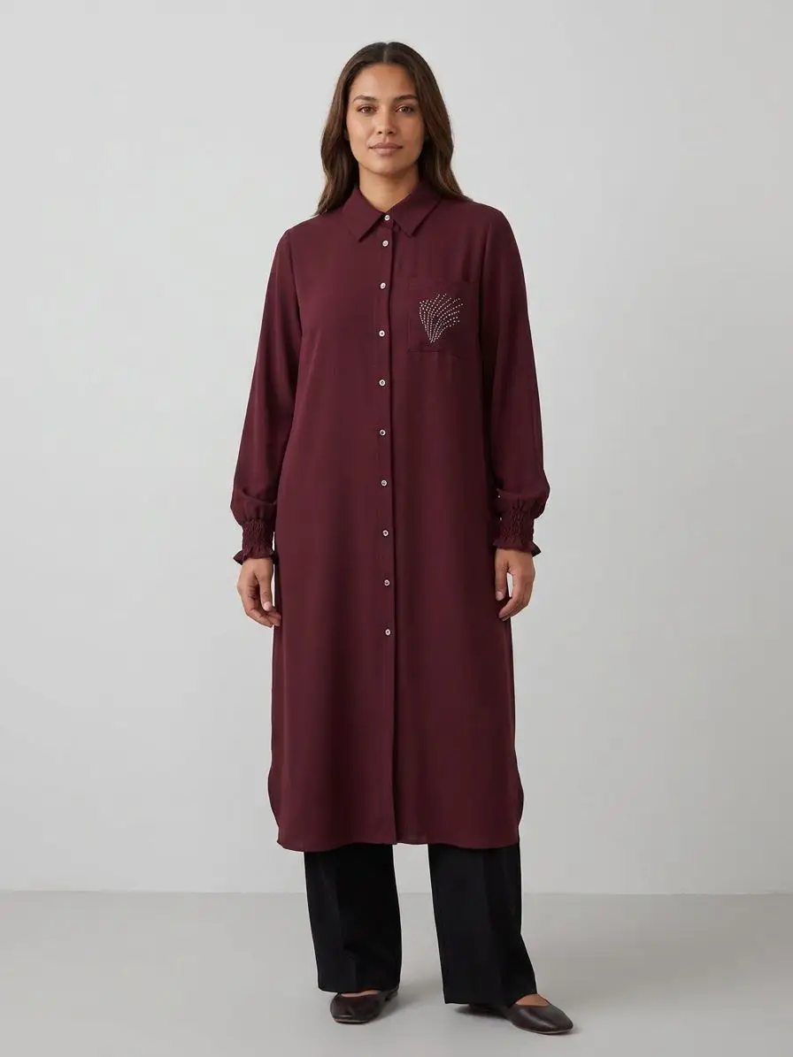 DO-B26-61094 DOQUE TUNİK - BORDO
