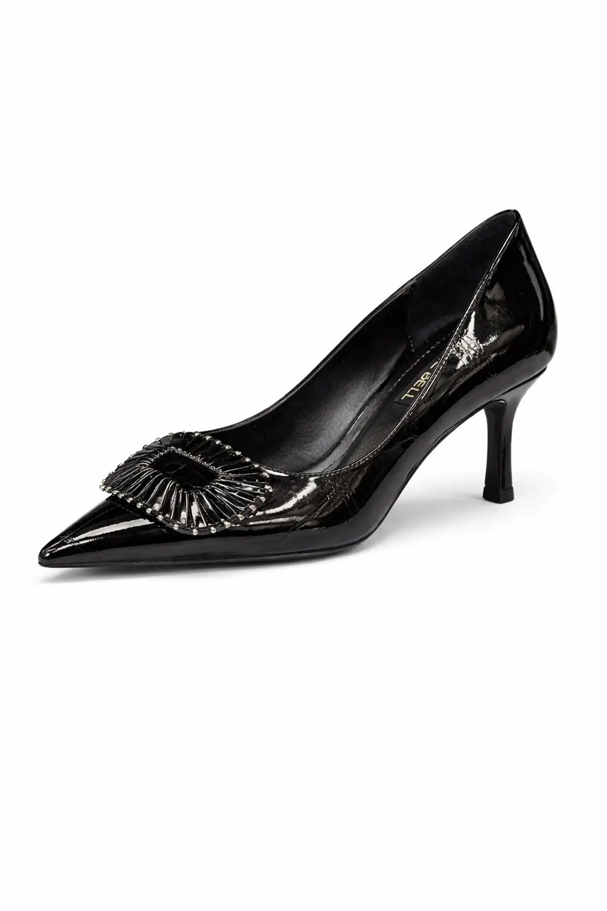 K262-0555-05 KRISTE BELL AYAKKABI - KROKO SİYAH