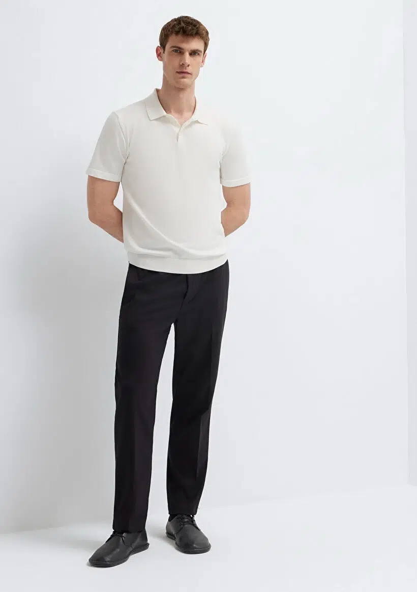 M0010480-9000 MAVİ DOKUMA PANTOLON