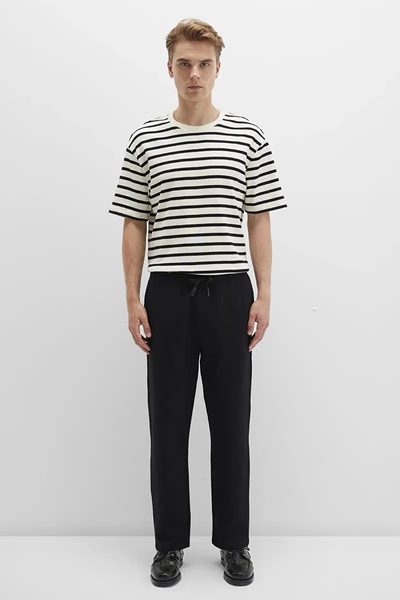 M0010521-900 MAVİ ÖRME PANTOLON