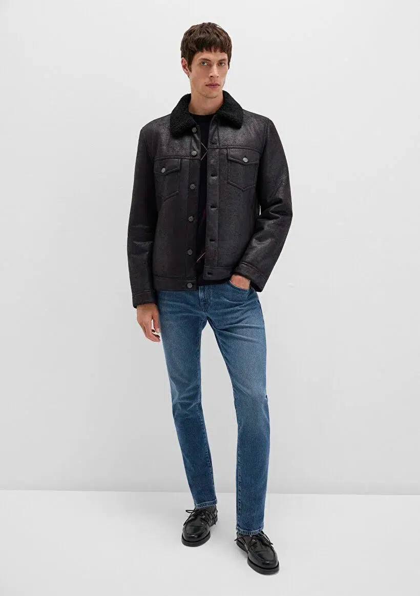 M0110460-71379 MAVİ CEKET JET SİYAH