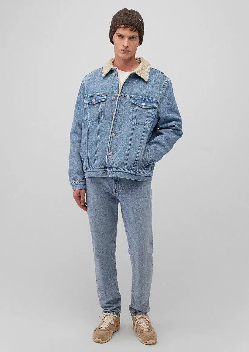 M0111214-88554 MAVİ ZANDER SKY BLUE SHERPA CEKET