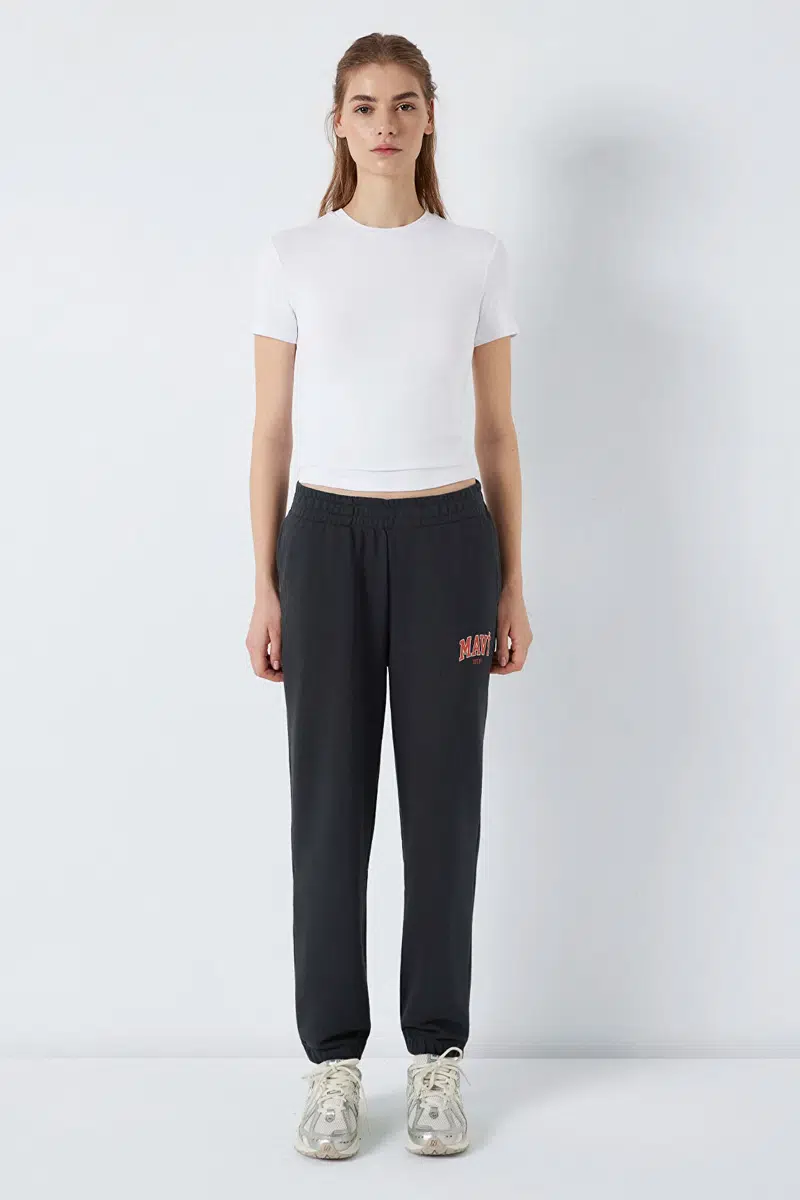 M1010757-80106 MAVİ ÖRME EŞOFMAN ALTI