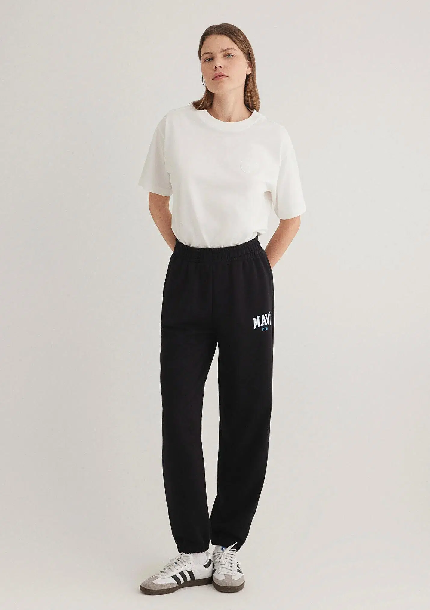 M1010757-900 MAVİ ÖRME PANTOLON