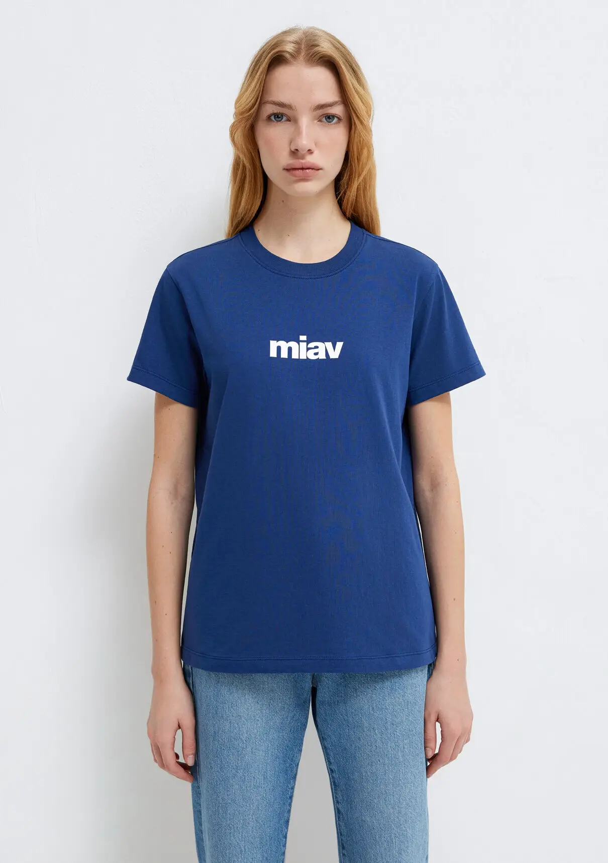 M1610622-70722 MAVİ BASKILI T-SHIRT - K.SAKS