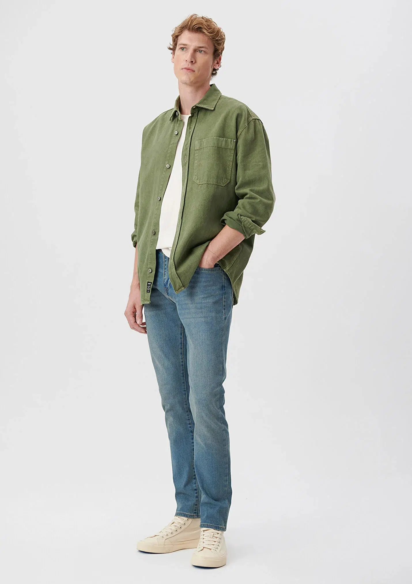 M8842222406 MAVİ PANTOLON JAKE LT BRUSHED