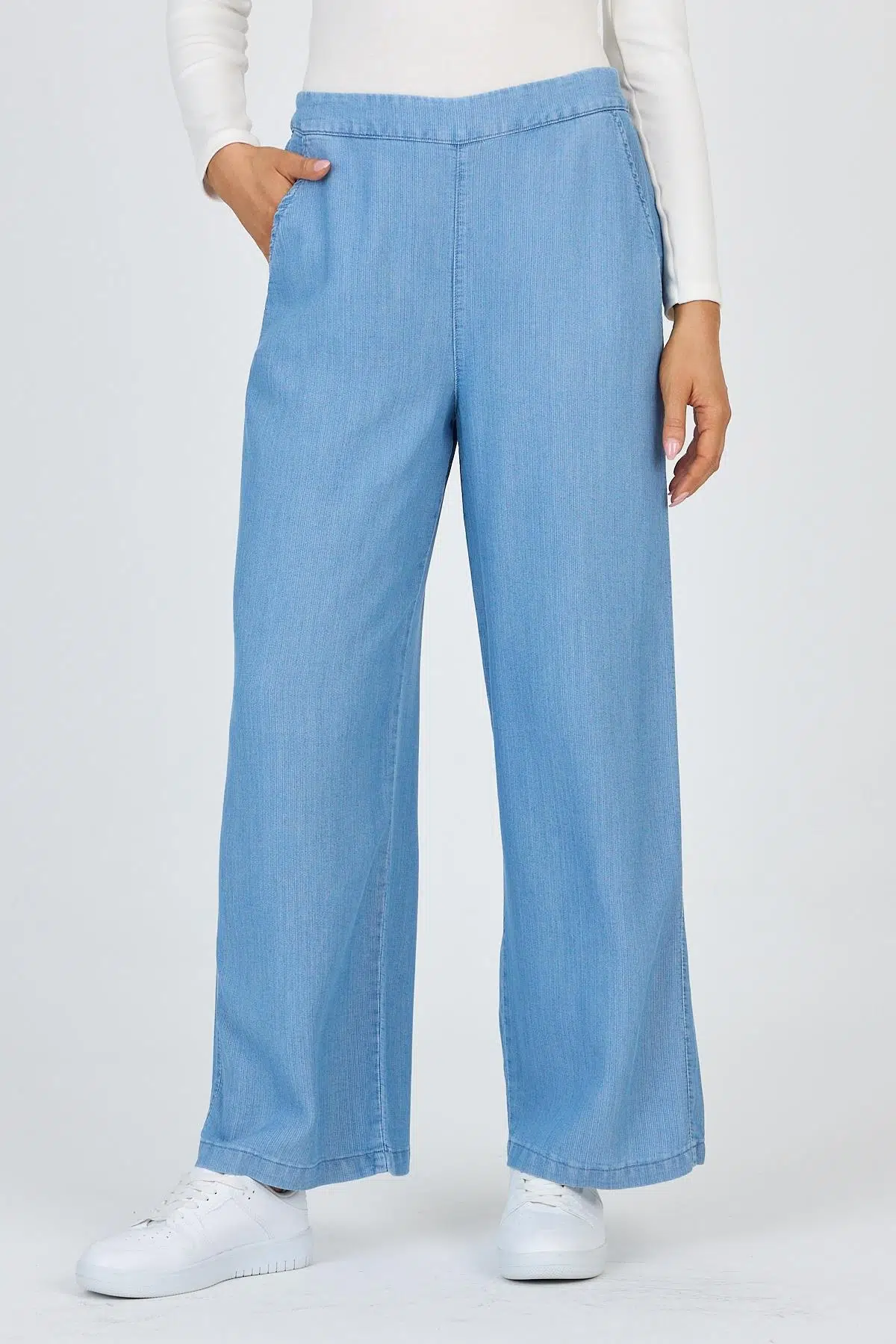 P-0013 ZÜHRE NOA PANTOLON - MAVİ