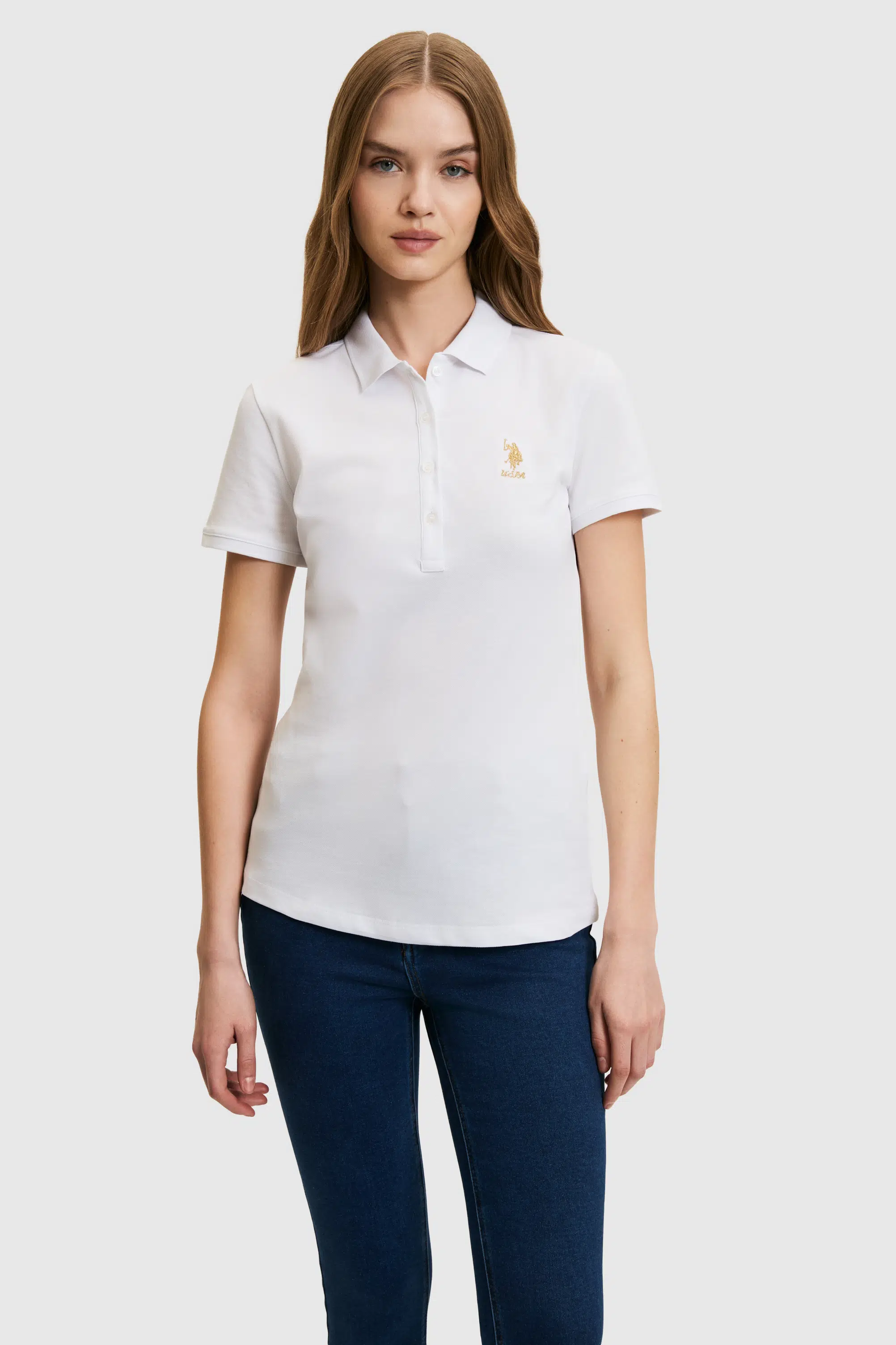 PU-8813 US POLO T-SHIRT - BEYAZ