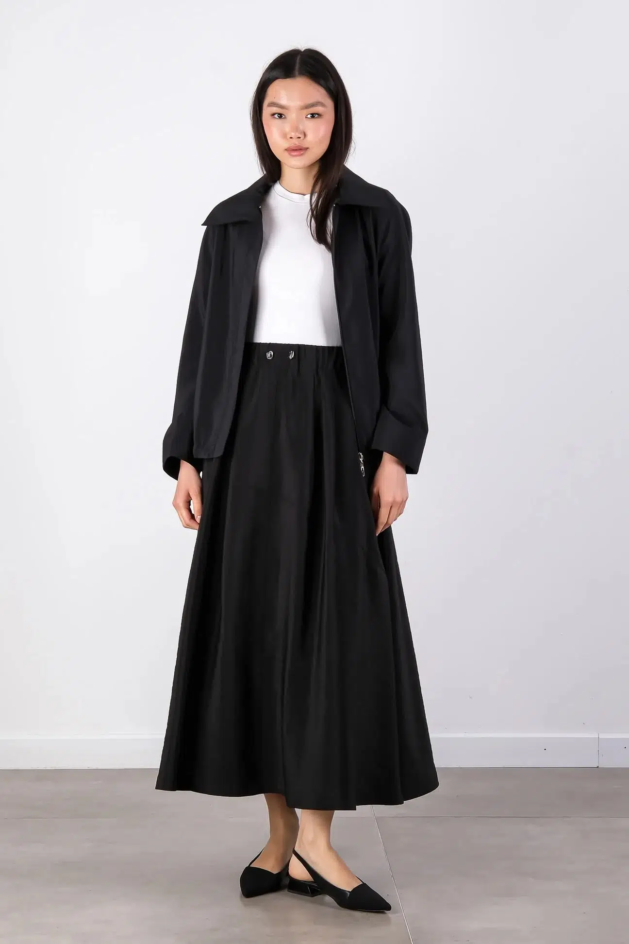 S-26-430 MASSİMO DONNA ETEK - SİYAH