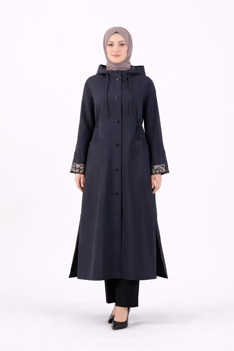 S-26-861 MASSİMO DONNA TRENÇ - LACİVERT