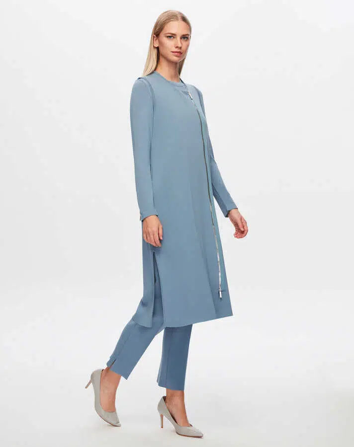 T24Y-7000 MISSDALIDA DAR PAÇA TRİKO PANTOLON - BLUE