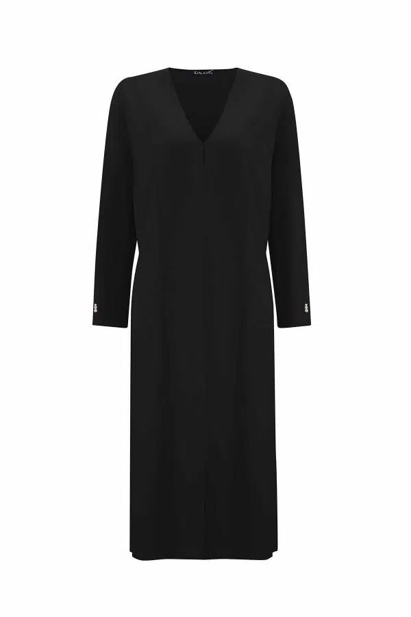 T25PF-9003 MISSDALIDA DÜZ RENK UZUN TRİKO HIRKA