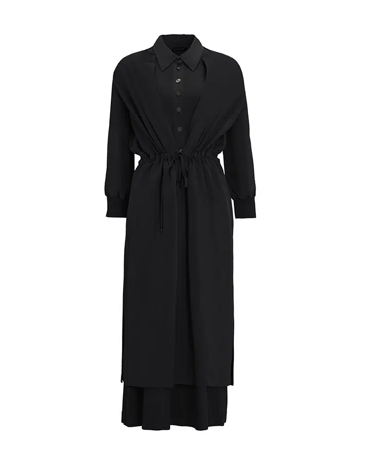 T25Y-4029 MISSDALIDA YAKALI KOLSUZ ELBİSE