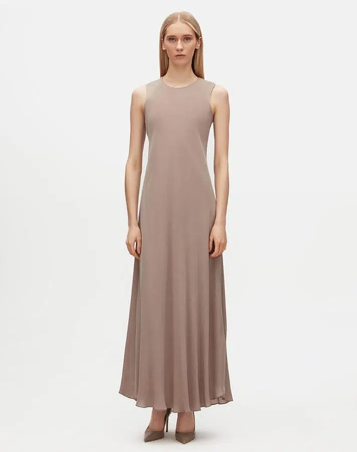 T25Y-4034 MISSDALIDA VEREV KESİM CUPRO ELBİSE