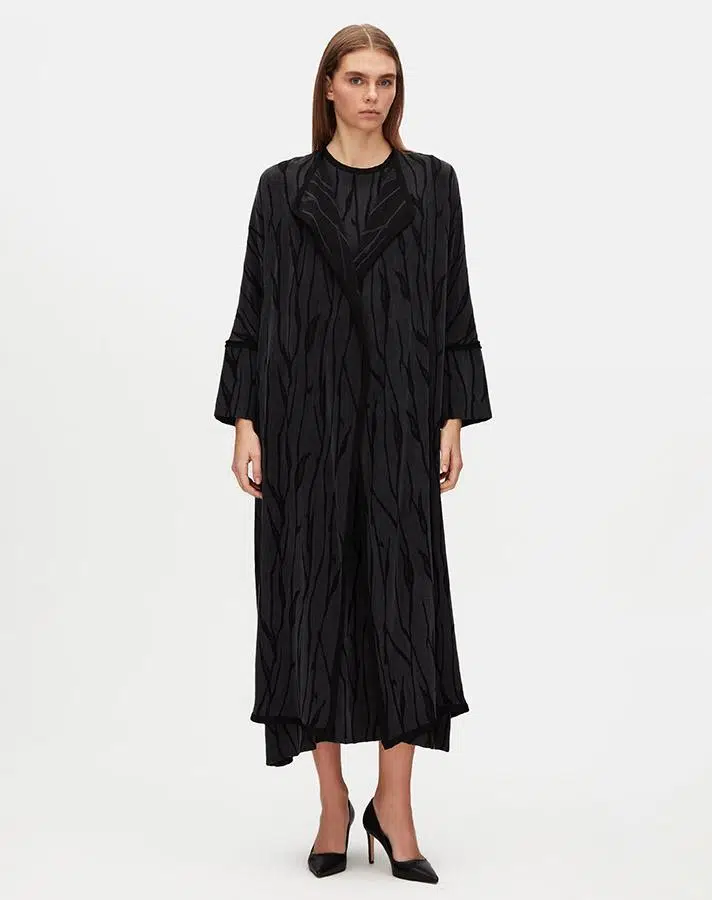 T25Y-8032 MISSDALIDA UZUN KOLLU JAKARLI CUPRO CEKET