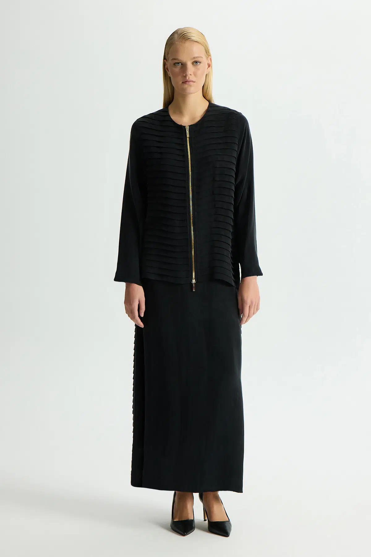 T26Y-2013 MISSDALIDA KATLAMA DTYL. CUPRO ETEK - BLACK