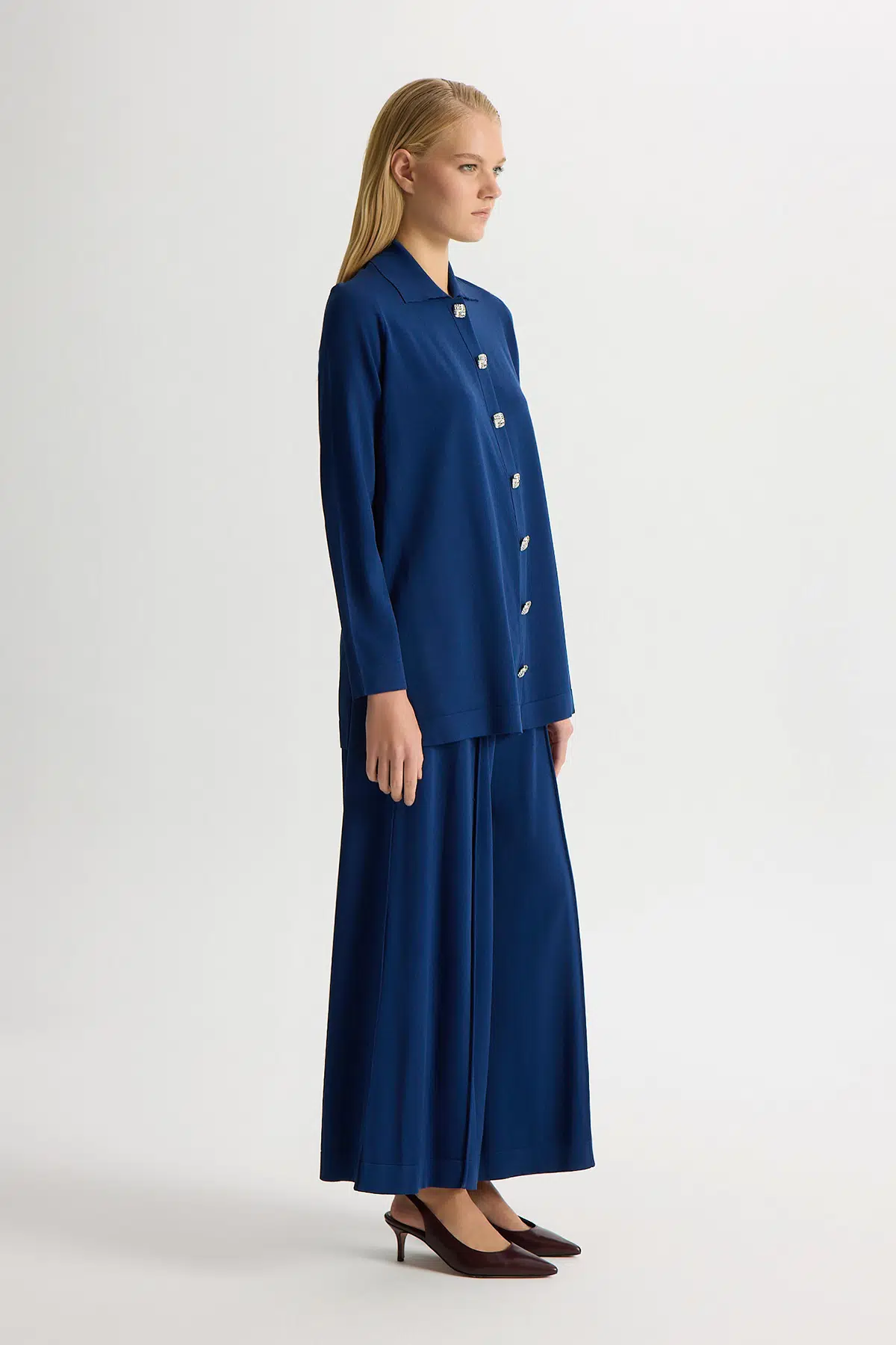 T26Y-7005 MISSDALIDA DÜZ RENK TRİKO PANT. ETEK - NAVY